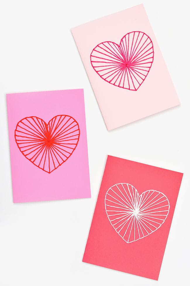 DIY Valentine's Card Inspiration: Creative Ideas for Homemade Valentine's Day 6 Heart String Art