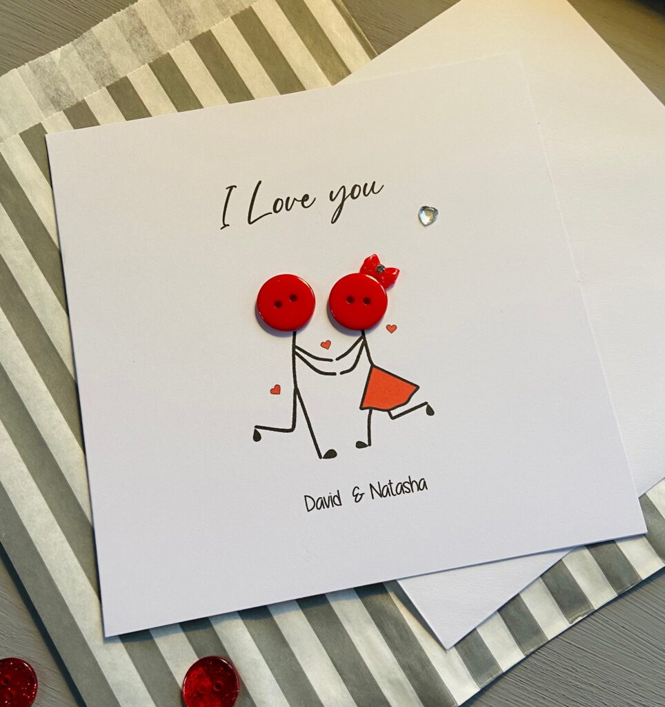 Botton love  card 