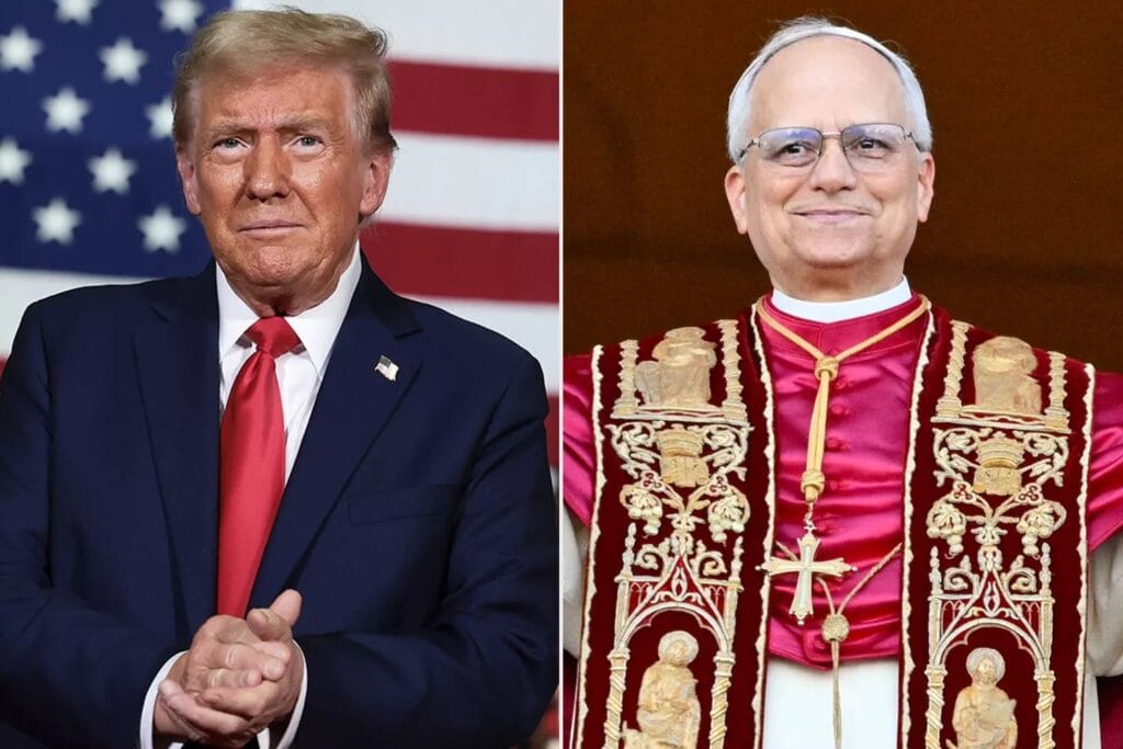 President Trump Reacts to Catholic Church Naming First American Pope in History 4 President Donald Trump congratulates Pope Leo XIV, the first American pope, following his historic election by the Catholic Church in May 2025.
