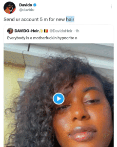 Singer Davido Gifts Female Fan ₦5 Million After Viral Tweet 4 Davido Gifts Female Fan ₦5 Million After Viral Tweet